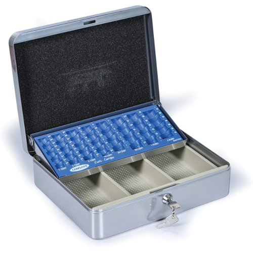 Rottner Geldzählkassette 90 x 300 x 240 mm, silberfarben