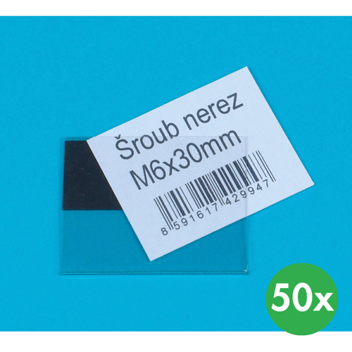 B2B Partner Magnetische V-Leiste, 40 x 50 mm, 50 Stk.