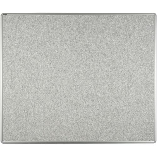 Textil-Pinnwand ekoTAB mit Alurahmen, 1200 x 900 mm, grau