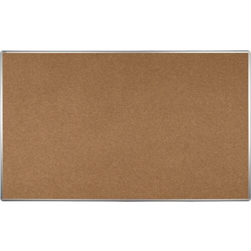 Textiltafel ekoTAB mit Alurahmen, 2000 x 1200 mm, braun