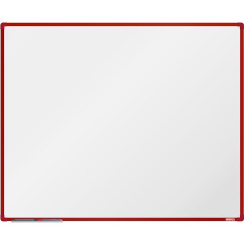 Whiteboard, Magnettafel boardOK, 1500 x 1200 mm roter Rahmen