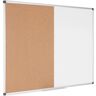 Bi-Office Magnetische Whiteboard und Korktafel kombiniert, 1200 x 900 mm