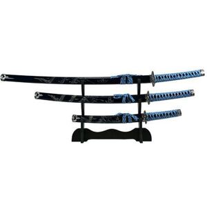 GT-DEKO - Fantasy und Schwert Shop Samurai Schwerter Set Daisho blau