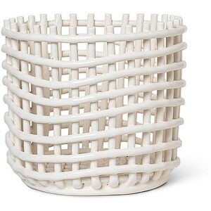 Ferm Living Aufbewahrungskorb Keramik Large Off White Weiss   110134202