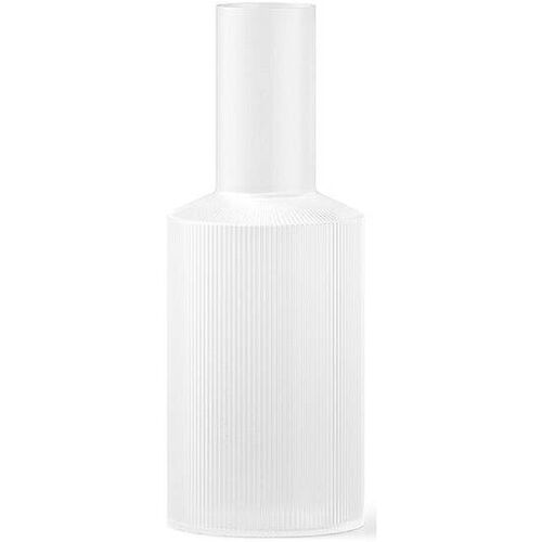 FERM LIVING Karaffe RIPPLE 1l Frosted weiss baby
