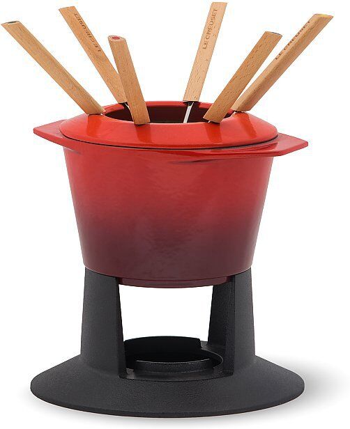 LE CREUSET Fondue-Set Gourmand (Kirschrot) rot