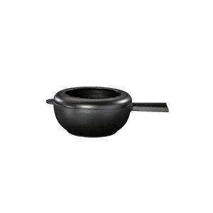 Spring Fondue Guss Caquelon 20cm Schwarz Matt Schwarz   2892105020