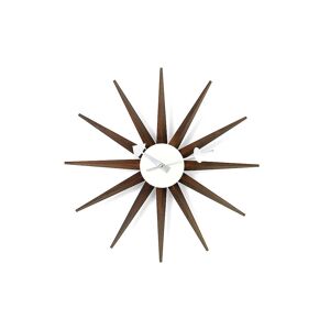 Vitra Wanduhr Sunburst Clock Nussbaum/schoko 47cm Braun   20125303