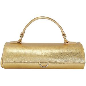 Julia Skergeth Ledertasche - Henkeltasche Flache Hänkeltasche Mini Gold   Damen   Ss24e001