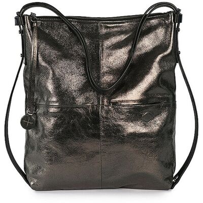 INA KENT Ledertasche - Umhängetasche AMPLE ed.2 grau damen INA KENT Ledertasche - Umhängetasche AMPLE ed.2 grau damen