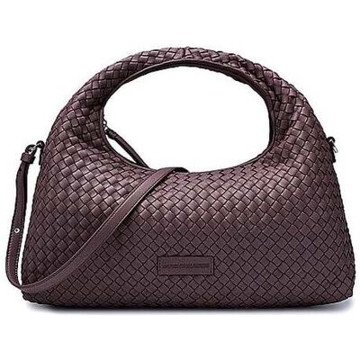 LES VISIONNAIRES Ledertasche - Henkeltasche SADIE GRANDE WEAVE SILKY dunkelrot damen LES VISIONNAIRES Ledertasche - Henkeltasche SADIE GRANDE WEAVE SILKY dunkelrot damen