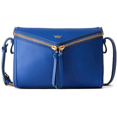 MCM Ledertasche - Schultertasche DIAMOND Small blau Damen MCM Ledertasche - Schultertasche DIAMOND Small blau Damen