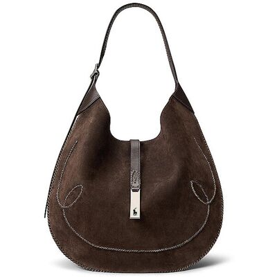 POLO RALPH LAUREN Ledertasche - Schultertasche Medium braun Damen POLO RALPH LAUREN Ledertasche - Schultertasche Medium braun Damen