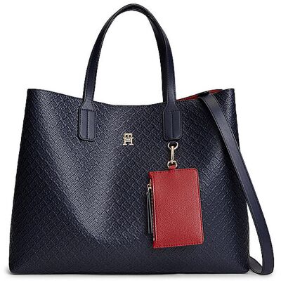 Tommy Hilfiger Tasche - Henkeltasche TH ICON dunkelblau damen Tommy Hilfiger Tasche - Henkeltasche TH ICON dunkelblau damen