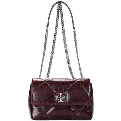 TORY BURCH Ledertasche - Umhängetasche KIRA dunkelrot Damen TORY BURCH Ledertasche - Umhängetasche KIRA dunkelrot Damen