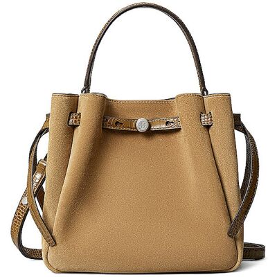 TORY BURCH Ledertasche - Bucket Bag ROMY beige Damen TORY BURCH Ledertasche - Bucket Bag ROMY beige Damen