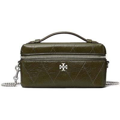 TORY BURCH Ledertasche - Mini Bag CHARLIE olive Damen TORY BURCH Ledertasche - Mini Bag CHARLIE olive Damen