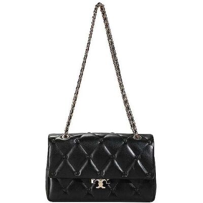 TORY BURCH Ledertasche - Schultertasche BUNNY schwarz Damen TORY BURCH Ledertasche - Schultertasche BUNNY schwarz Damen