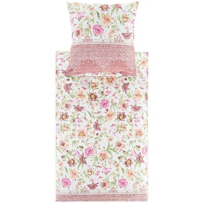BASSETTI Satin Bettwäsche CASABLANCA 70x90cm/140x200cm Altrosa rosa baby BASSETTI Satin Bettwäsche CASABLANCA 70x90cm/140x200cm Altrosa rosa baby