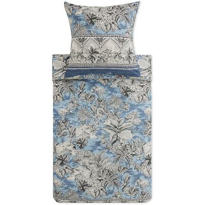 BASSETTI Satin-Bettwäsche BOBOLI 70x90cm/140x200cm Rauchblau hellblau baby BASSETTI Satin-Bettwäsche BOBOLI 70x90cm/140x200cm Rauchblau hellblau baby