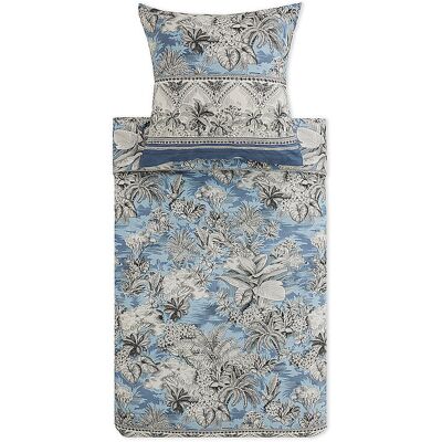 BASSETTI Satin Bettwäsche BOBOLI 70x90cm/140x220cm Rauchblau hellblau baby BASSETTI Satin Bettwäsche BOBOLI 70x90cm/140x220cm Rauchblau hellblau baby