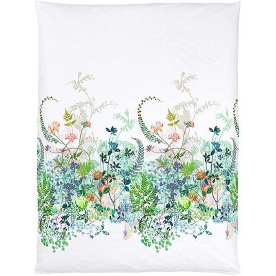 Christian Fischbacher Satin Deckenbezug Spring Breeze 140x200cm Weiss - Bettbezug Christian Fischbacher Satin Deckenbezug Spring Breeze 140x200cm Weiss - Bettbezug