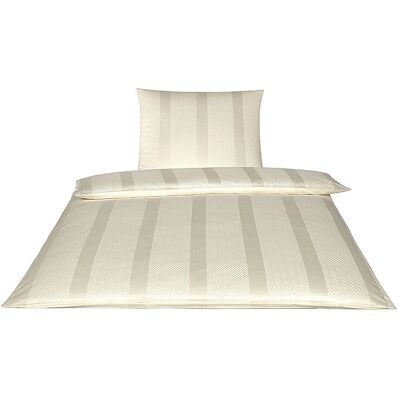 Elegante Damast Bettwäsche - Natur Beige - Bettwäsche-Set Elegante Damast Bettwäsche - Natur Beige - Bettwäsche-Set