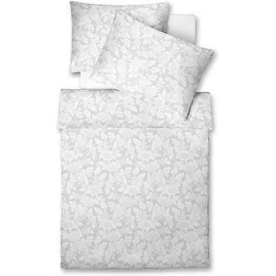FLEURESSE Damast Bettwäsche Opal 70x90cm / 140x200cm weiss FLEURESSE Damast Bettwäsche Opal 70x90cm / 140x200cm weiss