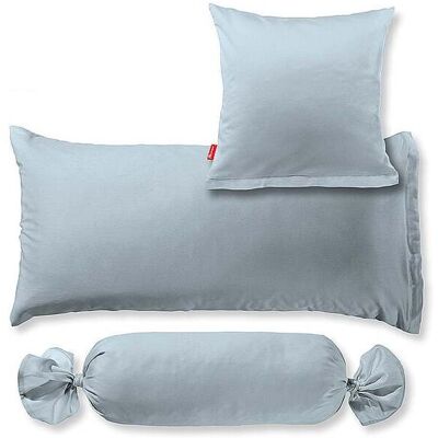 Fleuresse Satin Kissenbezug Royal Uni 2er 70x90cm Pearl Blue - Kissenbezug Fleuresse Satin Kissenbezug Royal Uni 2er 70x90cm Pearl Blue - Kissenbezug