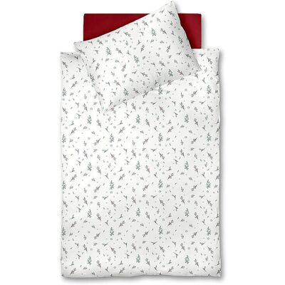 FLEURESSE Flanell Bettwäsche 70x90cm/140x200cm ASPEN Snow White creme FLEURESSE Flanell Bettwäsche 70x90cm/140x200cm ASPEN Snow White creme