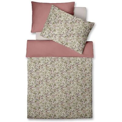 FLEURESSE Satin Bettwäsche 70x90cm/140x200cm MODERN GARDEN B Misty Rose beere baby FLEURESSE Satin Bettwäsche 70x90cm/140x200cm MODERN GARDEN B Misty Rose beere baby