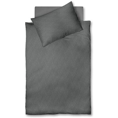 FLEURESSE Satin Bettwäsche 70x90cm/140x200cm MODERN LIFE B Stone grau baby FLEURESSE Satin Bettwäsche 70x90cm/140x200cm MODERN LIFE B Stone grau baby