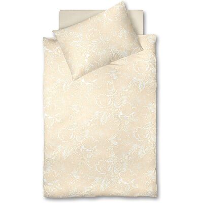 FLEURESSE Satin Bettwäsche MODERN GARDEN 70x90cm / 140x200cm Pear Sorbet creme baby FLEURESSE Satin Bettwäsche MODERN GARDEN 70x90cm / 140x200cm Pear Sorbet creme baby