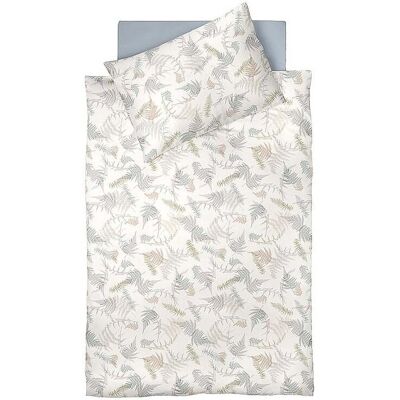 FLEURESSE Satin Bettwäsche MODERN GARDEN 2x70x90cm / 200x200cm Ckay Beige beige FLEURESSE Satin Bettwäsche MODERN GARDEN 2x70x90cm / 200x200cm Ckay Beige beige