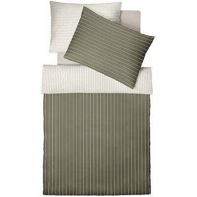 FLEURESSE Satin Bettwäsche MODERN CLASSIC B 70x90cm / 140x200cm Matcha Brew dunkelgrün FLEURESSE Satin Bettwäsche MODERN CLASSIC B 70x90cm / 140x200cm Matcha Brew dunkelgrün