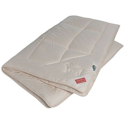 HEFEL Bettdecke BIO WOOL 140x200cm Naturweiss beige baby HEFEL Bettdecke BIO WOOL 140x200cm Naturweiss beige baby
