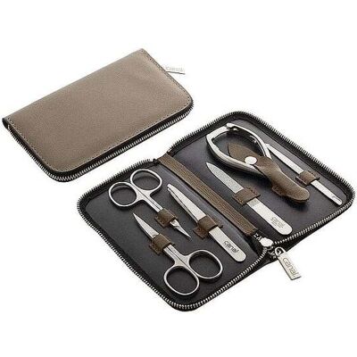Canal Beiges Handgefertigtes Leder 6-teiliger Etui - Stiftemäppchen Canal Beiges Handgefertigtes Leder 6-teiliger Etui - Stiftemäppchen