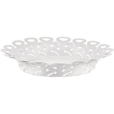 Alessi Korbschale VIMINI 27cm Edelstahl Epoxi. Weiss weiss baby Alessi Korbschale VIMINI 27cm Edelstahl Epoxi. Weiss weiss baby