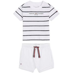 Tommy Hilfiger Baby Set 2tlg T-Shirt Und Shorts Weiss   Kinder   Größe: 80   Kn0kn01813