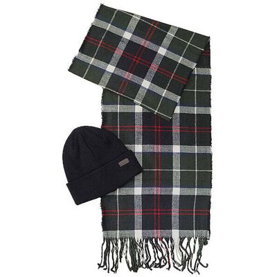 BARBOUR Geschenkset 2-teilig Schal und Mütze SWINTON CHRISTMAS dunkelgrün Herren BARBOUR Geschenkset 2-teilig Schal und Mütze SWINTON CHRISTMAS dunkelgrün Herren
