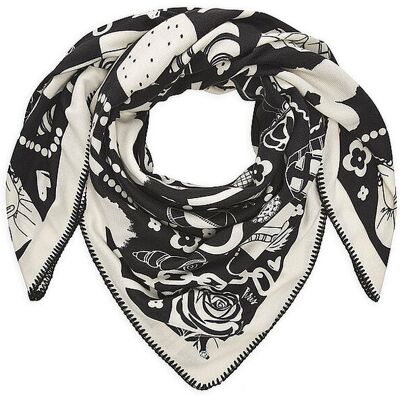 CODELLO Tuch schwarz Damen CODELLO Tuch schwarz Damen
