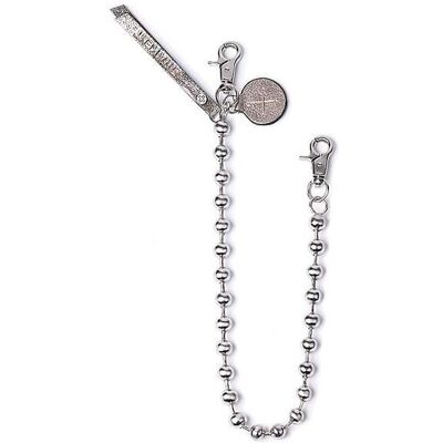 INA KENT Schlüsselanhänger - Kettenriemen BALL N CHAIN ED.1 silber damen INA KENT Schlüsselanhänger - Kettenriemen BALL N CHAIN ED.1 silber damen