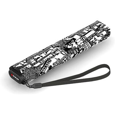KNIRPS Taschenschirm T.200 MEDIUM DUOMATIC schwarz damen KNIRPS Taschenschirm T.200 MEDIUM DUOMATIC schwarz damen