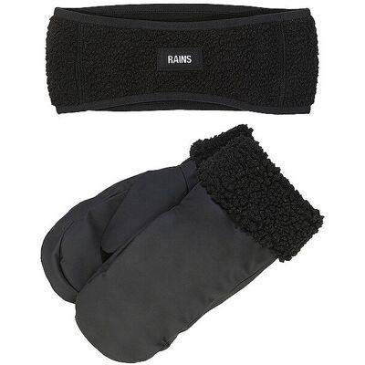 RAINS Set 2-teilig Stirnband und Handschuhe schwarz damen RAINS Set 2-teilig Stirnband und Handschuhe schwarz damen