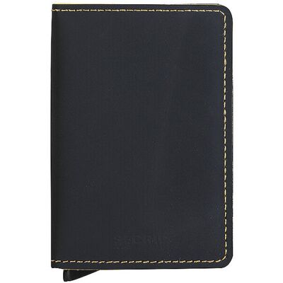 SECRID Geldbörse - Slimwallet Matte black & ochre schwarz damen SECRID Geldbörse - Slimwallet Matte black & ochre schwarz damen