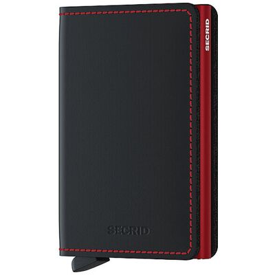 SECRID Geldbörse - Slimwallet Matte black & red schwarz damen SECRID Geldbörse - Slimwallet Matte black & red schwarz damen