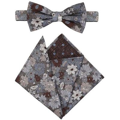 SEIDENFALTER Masche - Fliege Set mit Stecktuch PRINCE BOWTIE dunkelblau Herren SEIDENFALTER Masche - Fliege Set mit Stecktuch PRINCE BOWTIE dunkelblau Herren