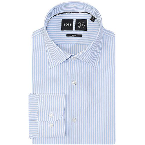 Boss Hemd Slim Fit HANK hellblau 40 herren
