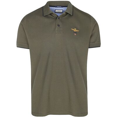 AERONAUTICA MILITARE Poloshirt olive L herren AERONAUTICA MILITARE Poloshirt olive L herren