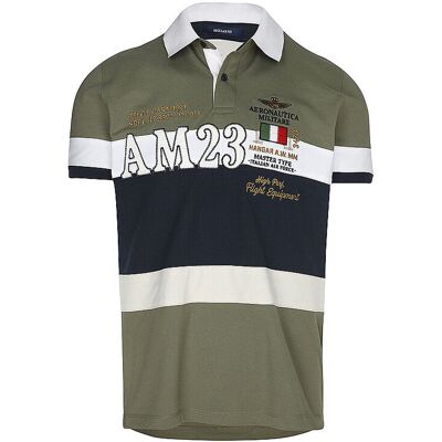 AERONAUTICA MILITARE Poloshirt olive L herren AERONAUTICA MILITARE Poloshirt olive L herren